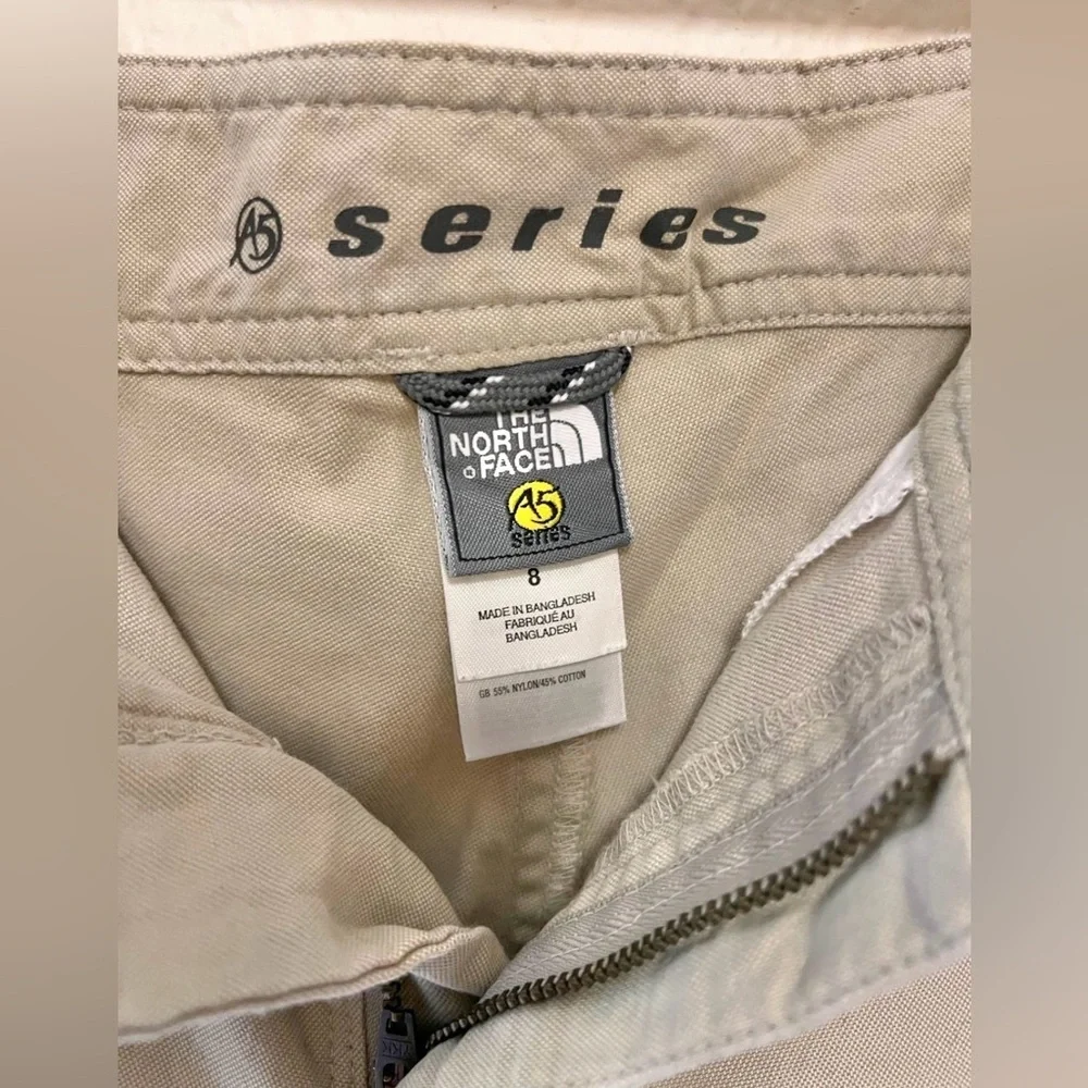 The NorthFace A5 Series Fossil Ivory  Pants Women’s Size 8 3/4 Hiking Pants - Picture 2 of 5